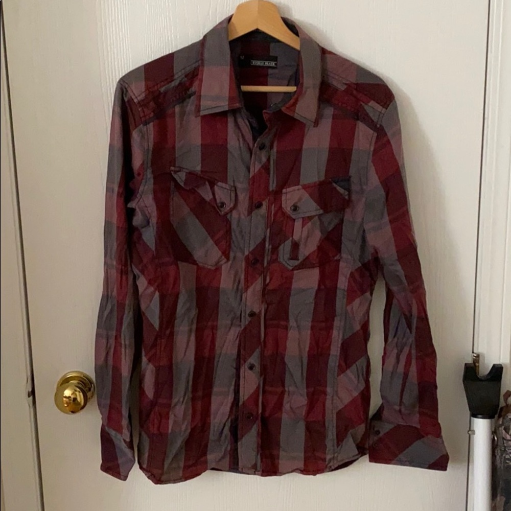Buckle Black Tailored Fit Button Down
